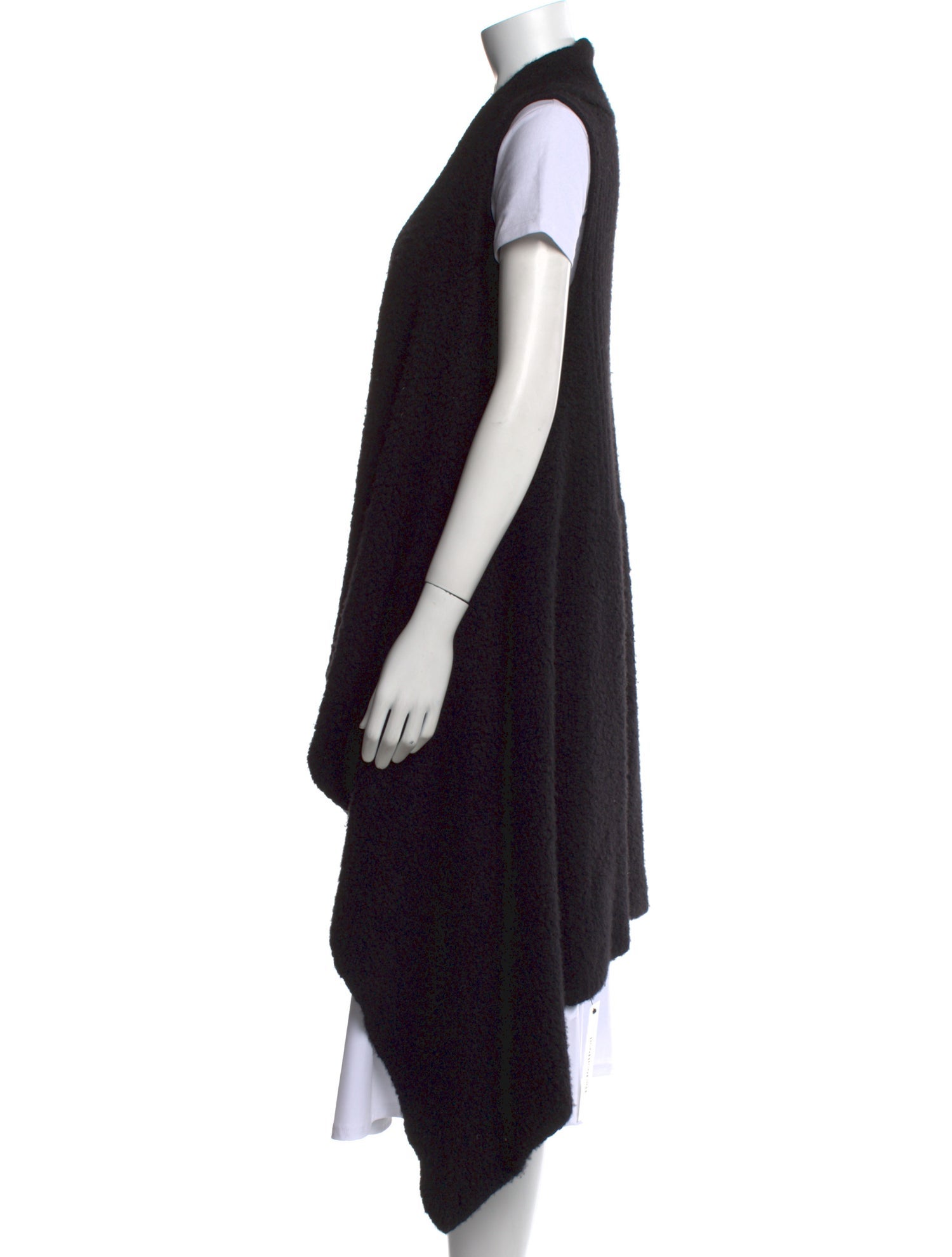 Rick Owens Silk Open Front Sweater