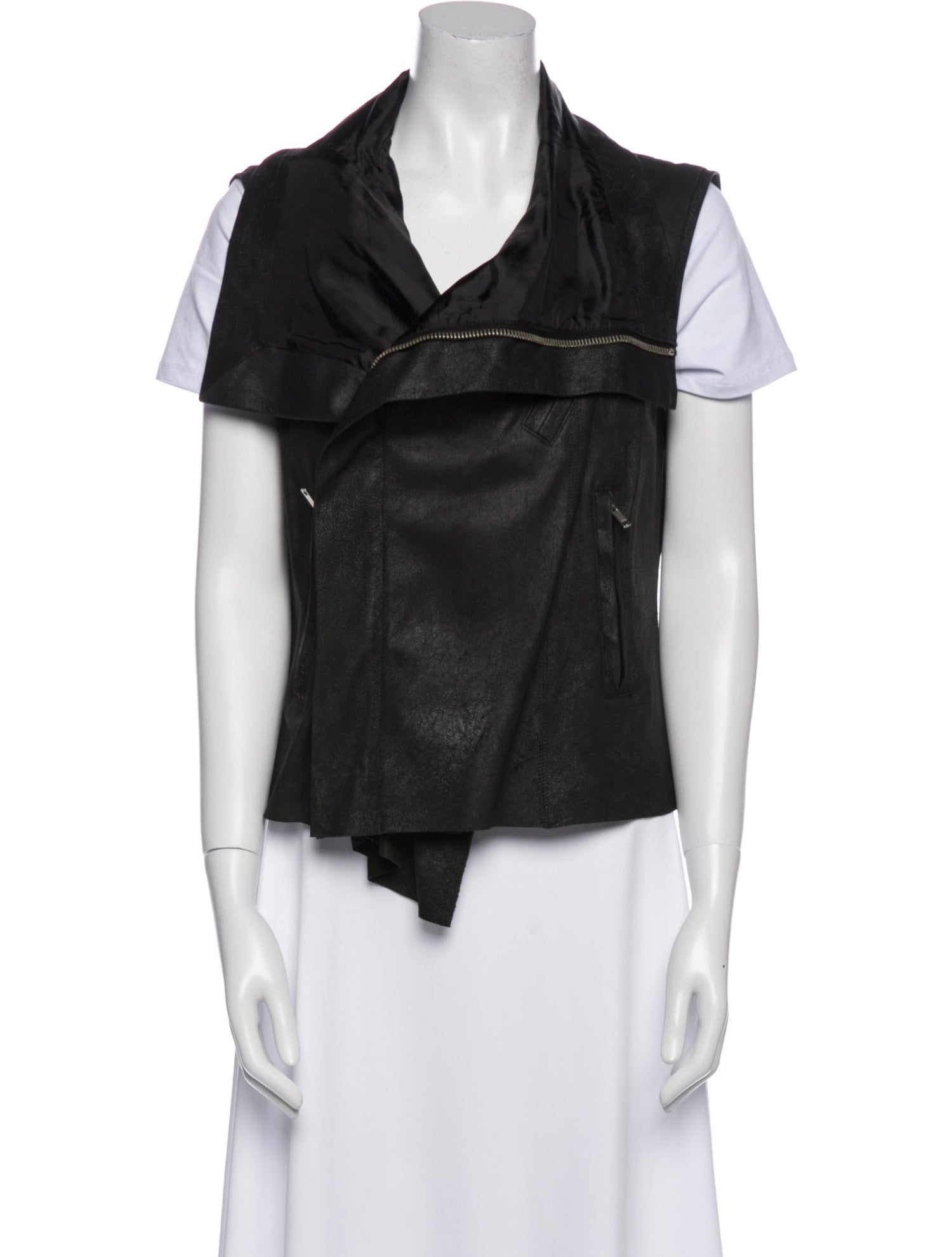 Rick Owens Late 2000's - Early 2010's Lamb Leather Vest