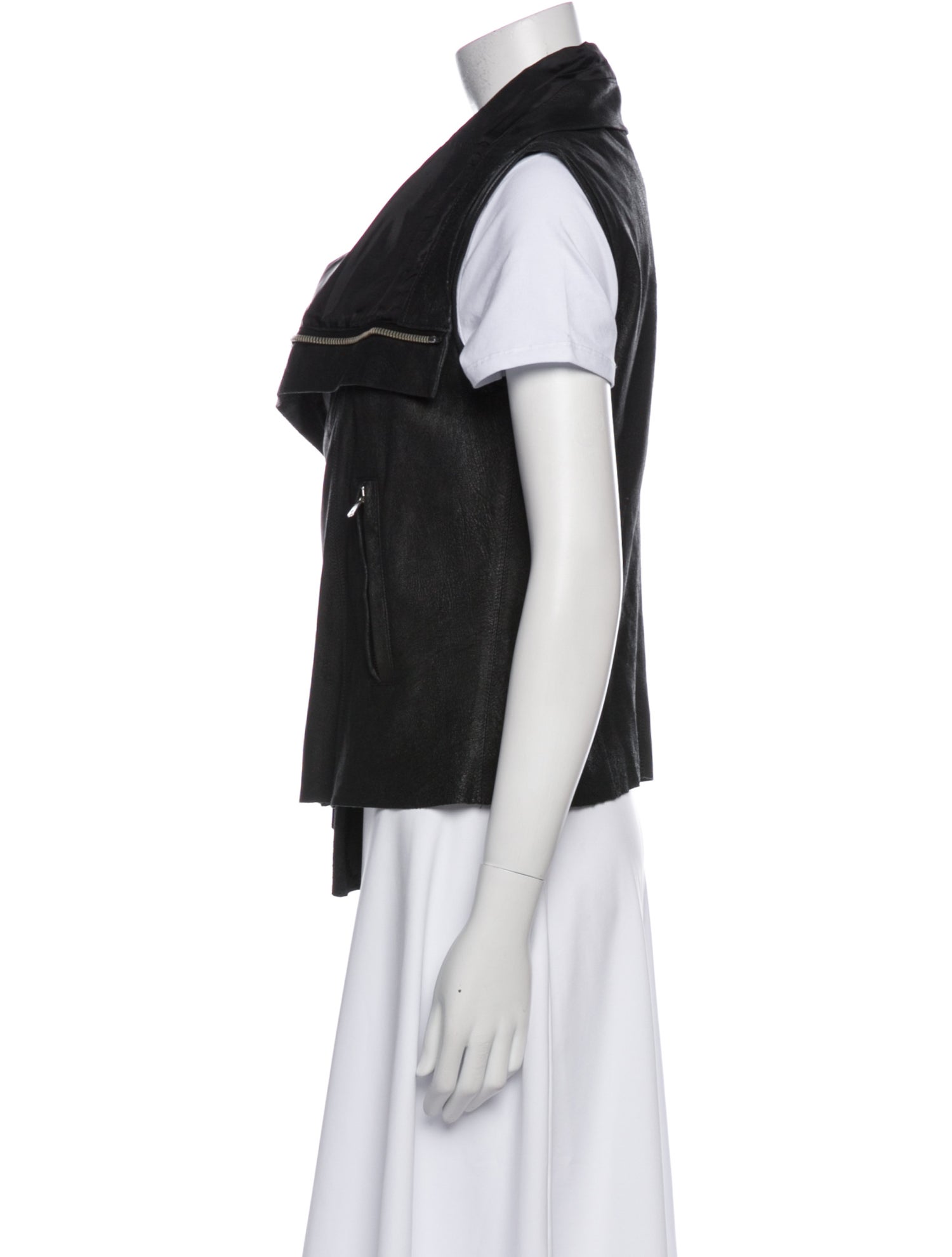 Rick Owens Late 2000's - Early 2010's Lamb Leather Vest