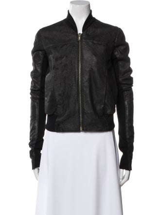 Rick Owens Leather Biker Jacket