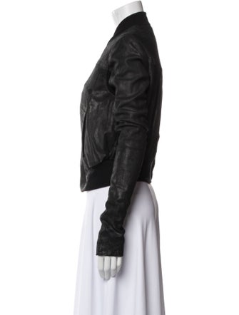 Rick Owens Leather Biker Jacket