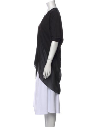 Rick Owens V-Neck Short Sleeve Tunic