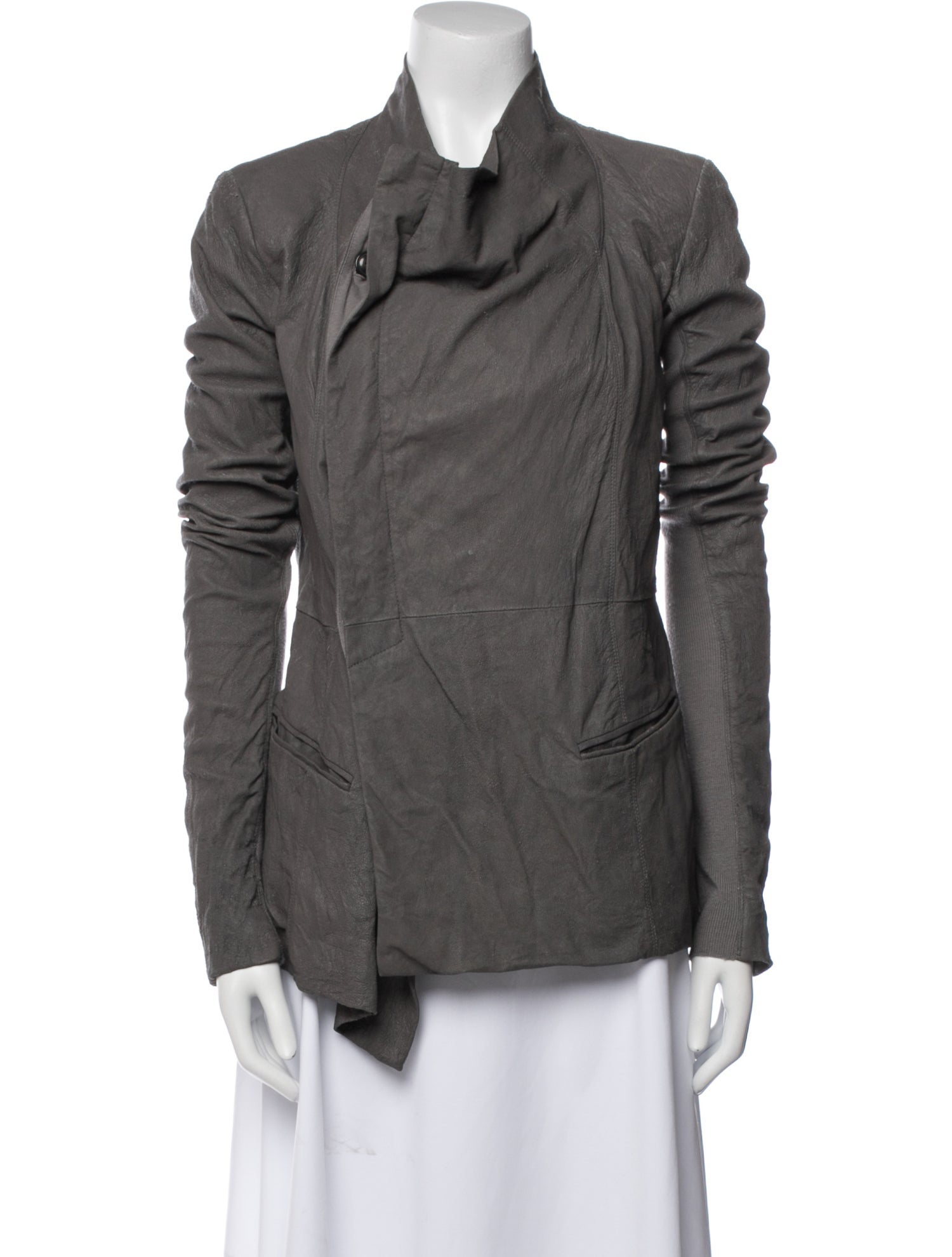 Rick Owens Leather Utility Jacket