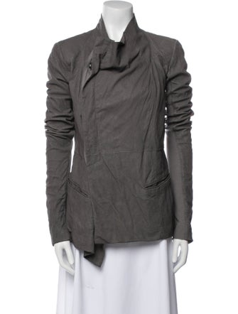 Rick Owens Leather Utility Jacket