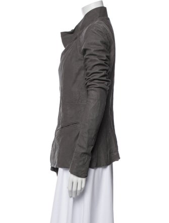 Rick Owens Leather Utility Jacket
