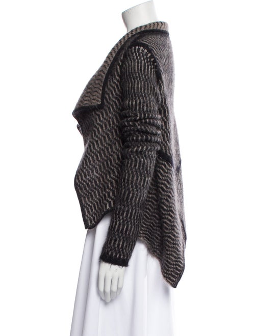 Rick Owens Striped Open Front Sweater