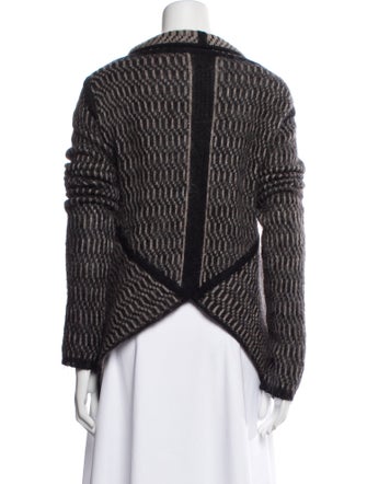 Rick Owens Striped Open Front Sweater