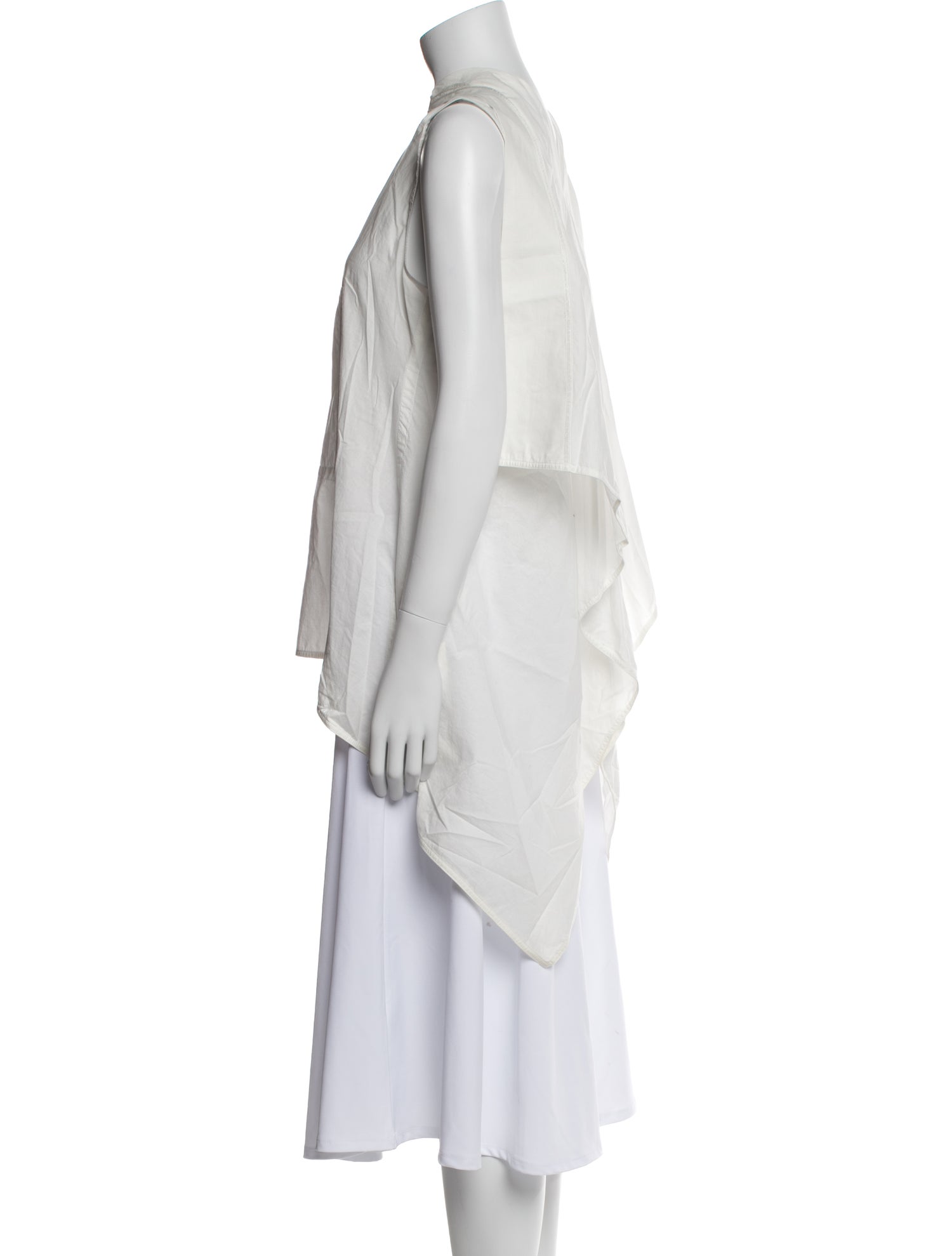 Rick Owens Square Neckline Sleeveless Tunic