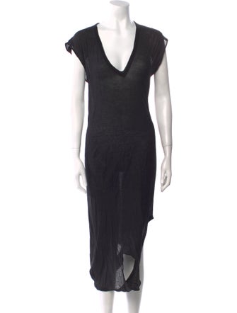 Rick Owens V-Neck Long Dress