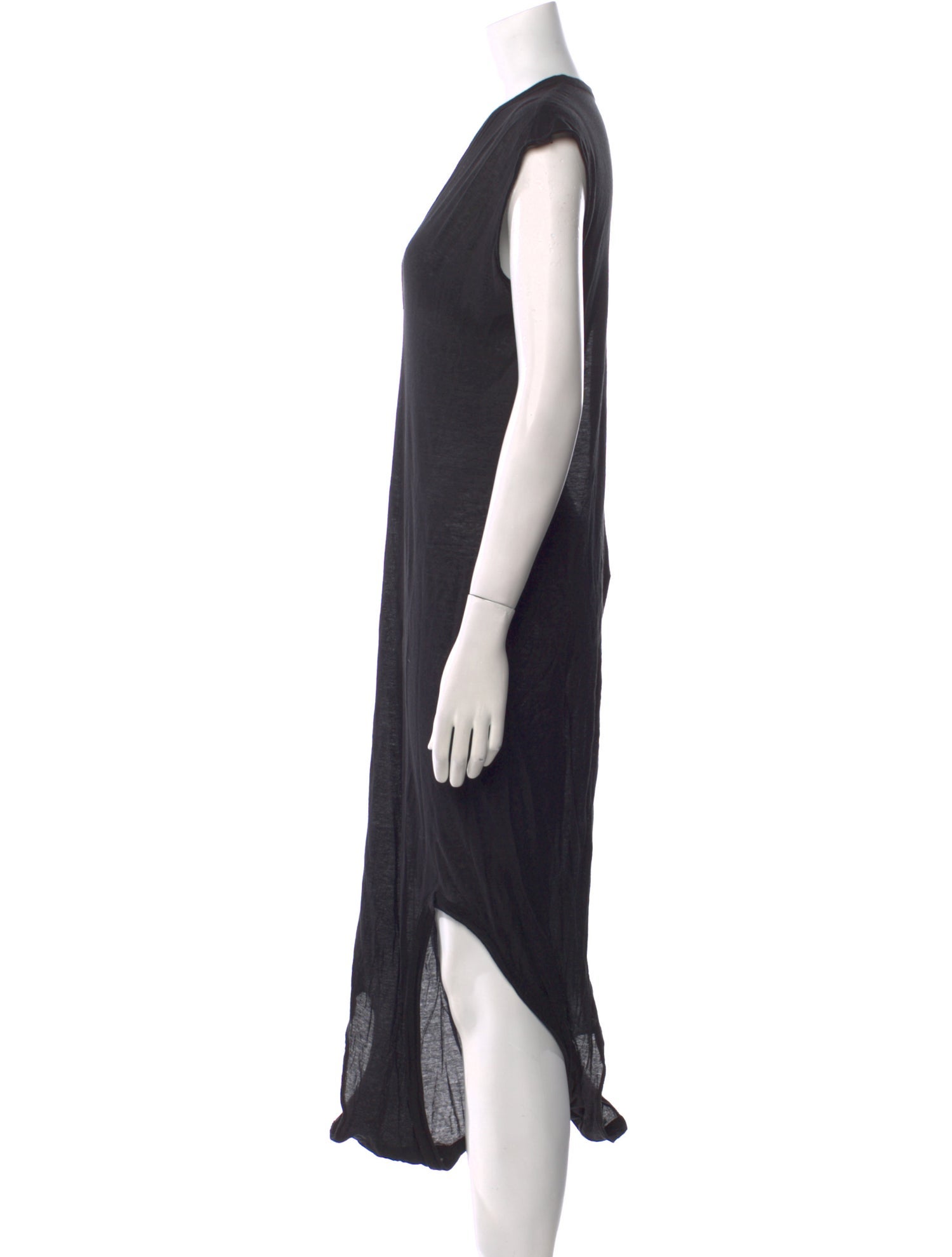 Rick Owens V-Neck Long Dress
