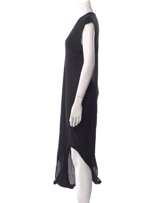 Rick Owens V-Neck Long Dress