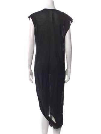 Rick Owens V-Neck Long Dress