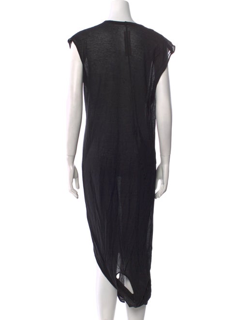 Rick Owens V-Neck Long Dress