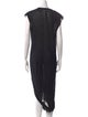 Rick Owens V-Neck Long Dress