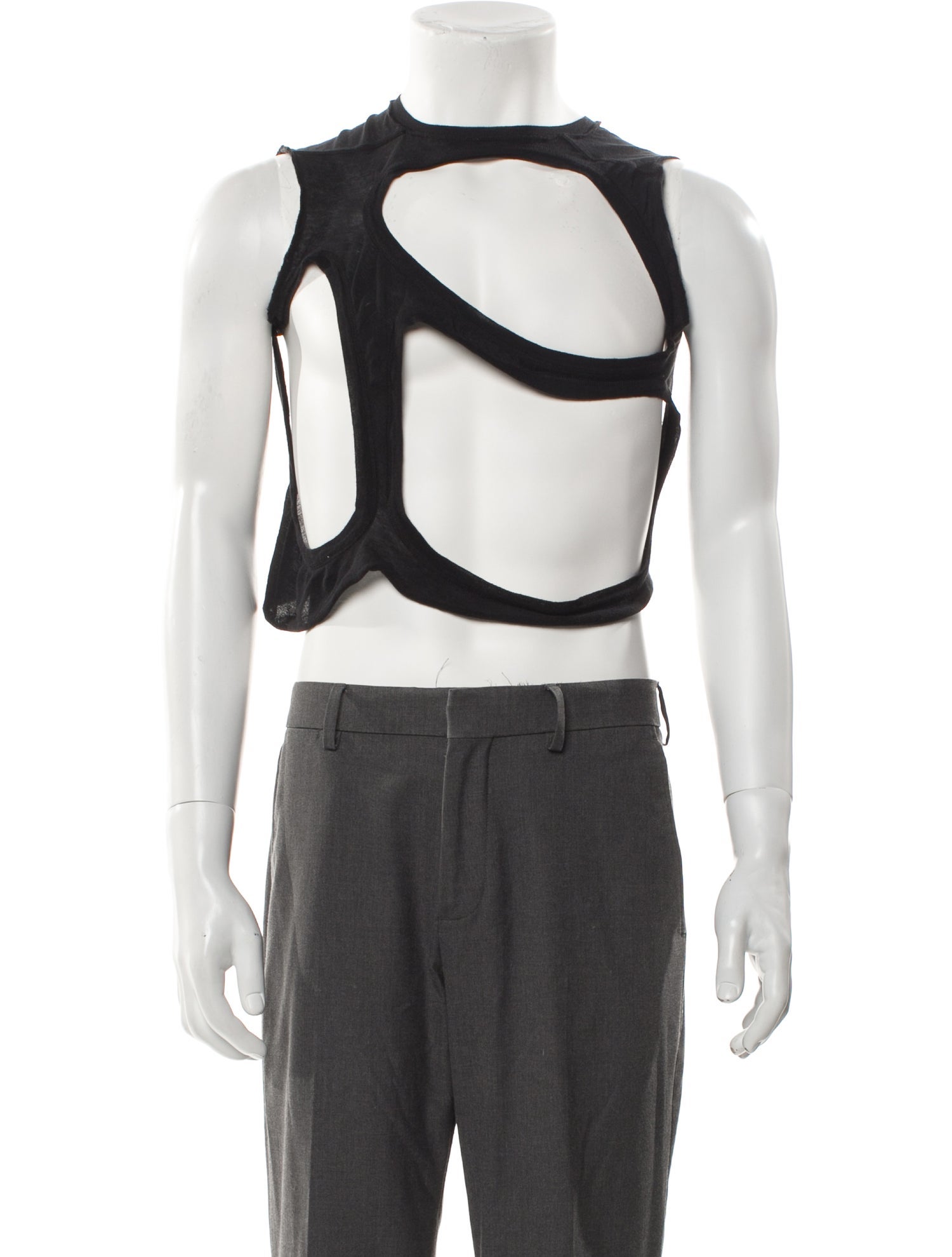 Rick Owens Crew Neck Sleeveless T-Shirt