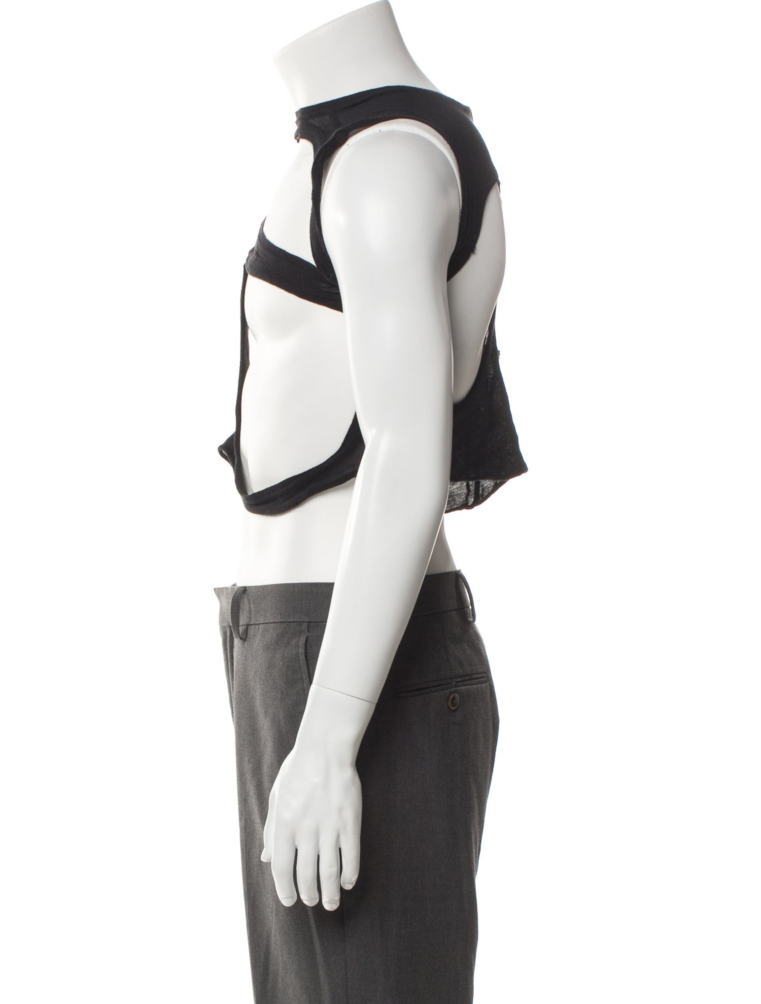 Rick Owens Crew Neck Sleeveless T-Shirt
