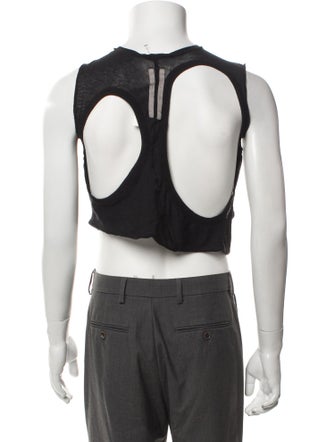 Rick Owens Crew Neck Sleeveless T-Shirt