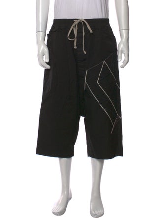Rick Owens Printed Flat Front Shorts