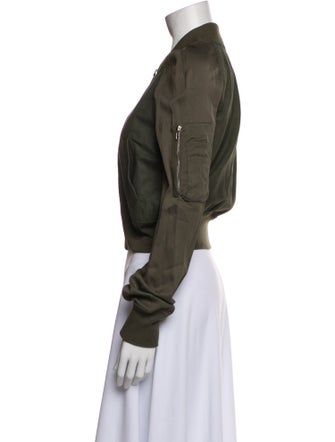 Rick Owens Leather Bomber Jacket