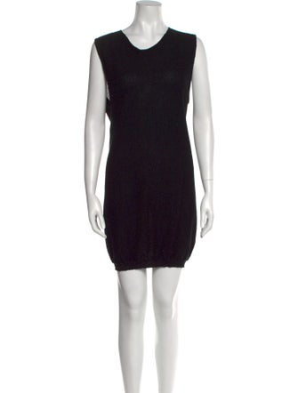 Rick Owens Scoop Neck Mini Dress