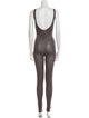 Rick Owens Virgin Wool Scoop Neck Jumpsuit
