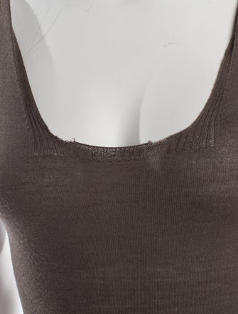 Rick Owens Virgin Wool Scoop Neck Jumpsuit