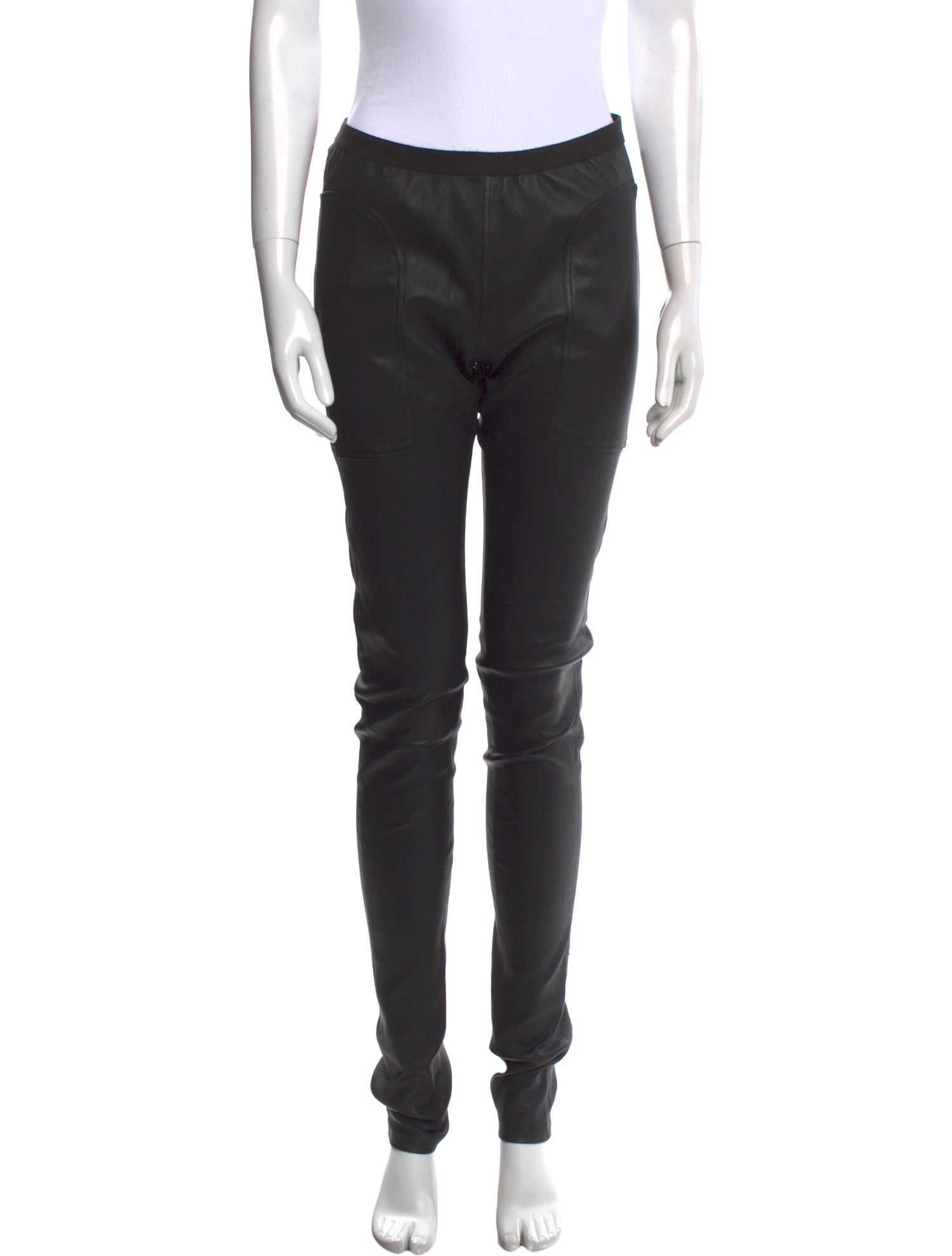Rick Owens Lamb Leather Skinny Leg Pants w/ Tags