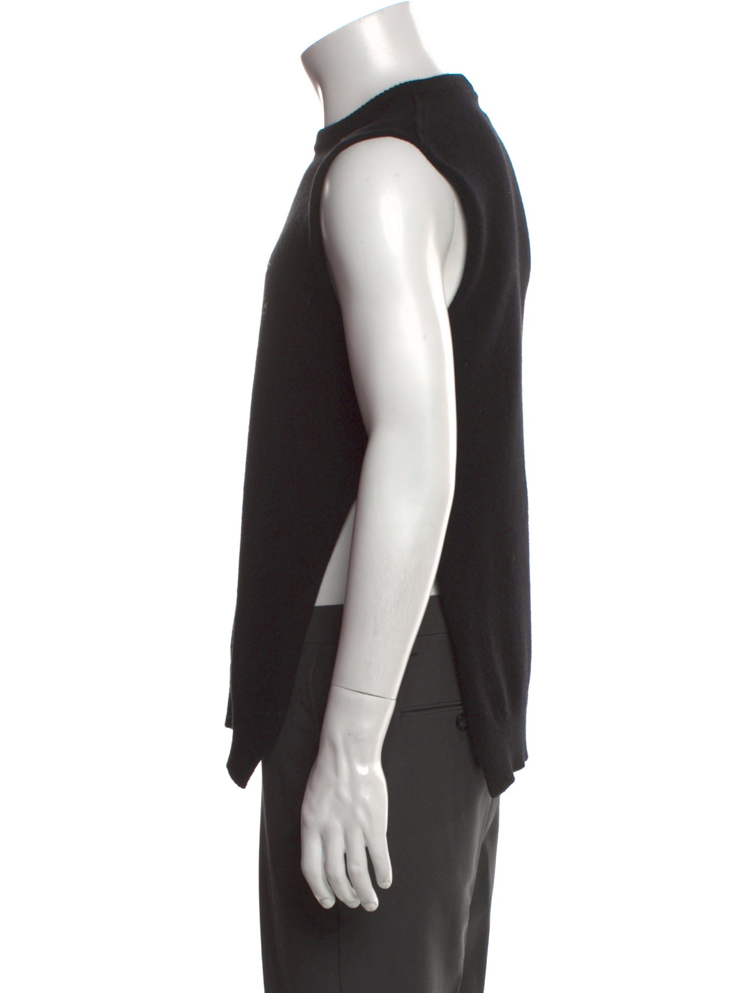 Rick Owens Cashmere Graphic Print Sweater Vest