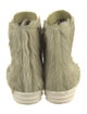 Rick Owens Faux Fur Combat Boots