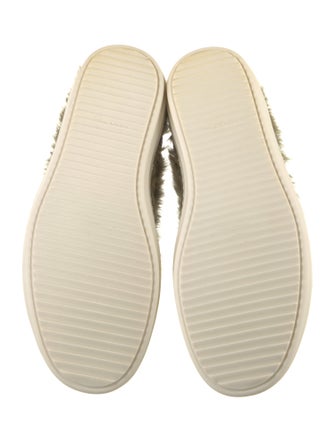 Rick Owens Faux Fur Combat Boots