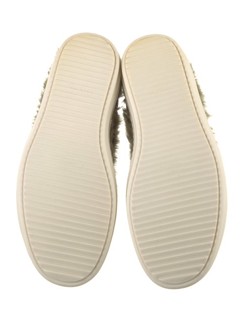 Rick Owens Faux Fur Combat Boots