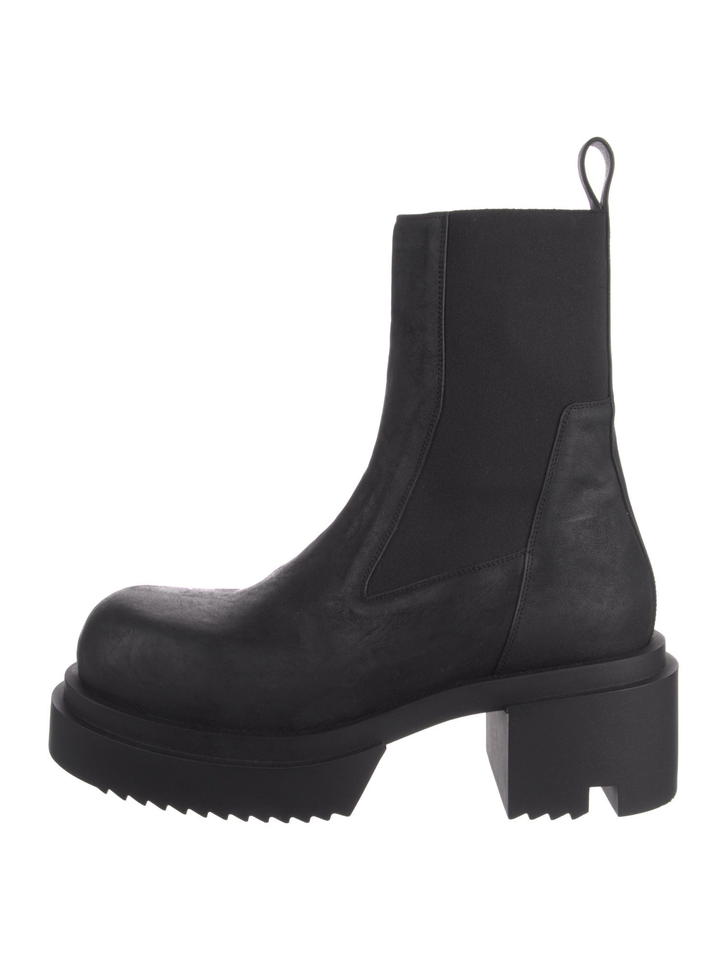Rick Owens Leather Chelsea Boots
