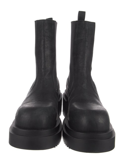 Rick Owens Leather Chelsea Boots