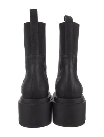 Rick Owens Leather Chelsea Boots