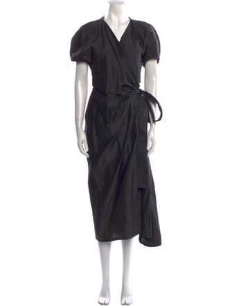 Rick Owens V-Neck Long Dress