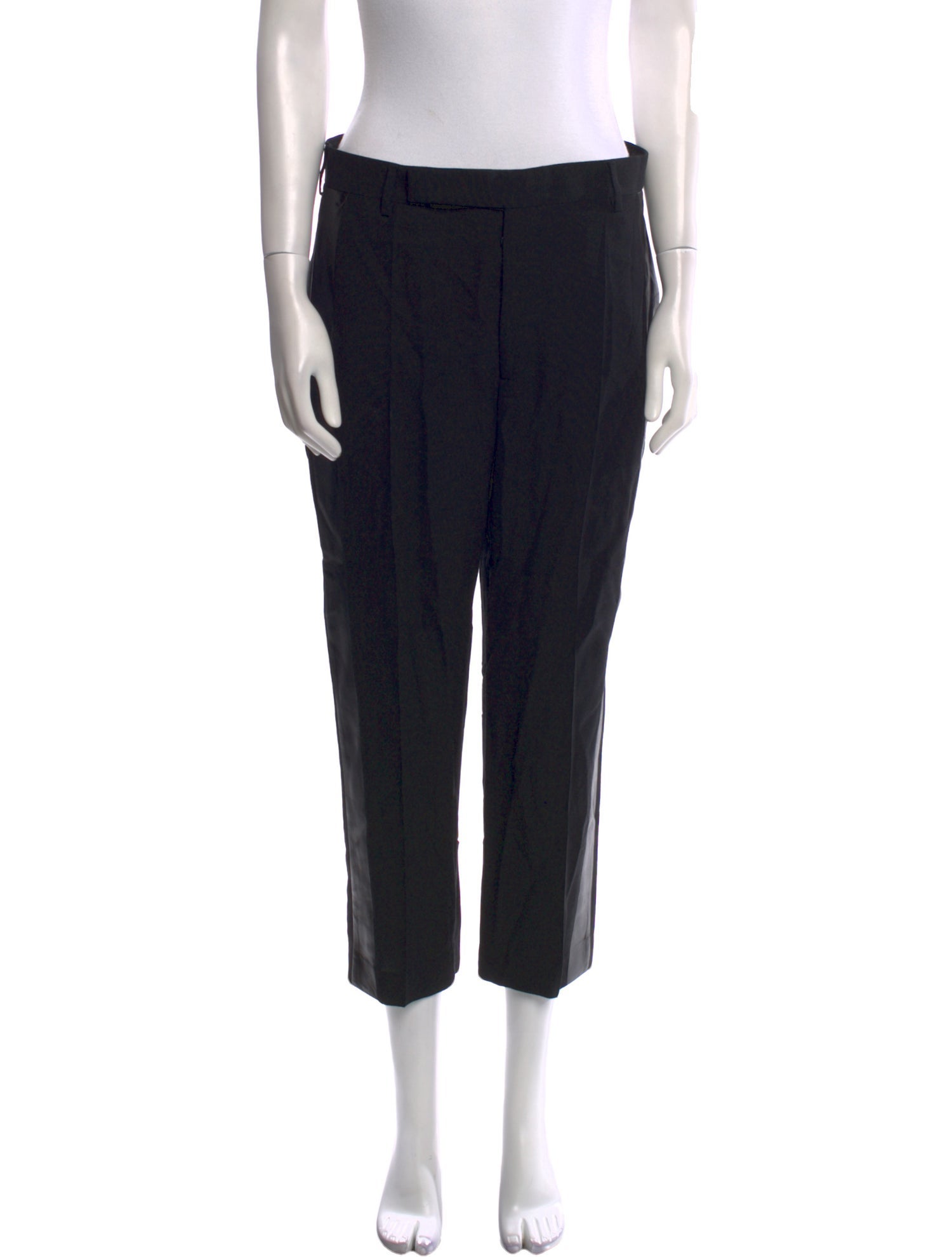 Rick Owens Virgin Wool Straight Leg Pants