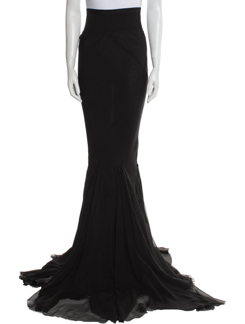 Rick Owens Silk Long Skirt