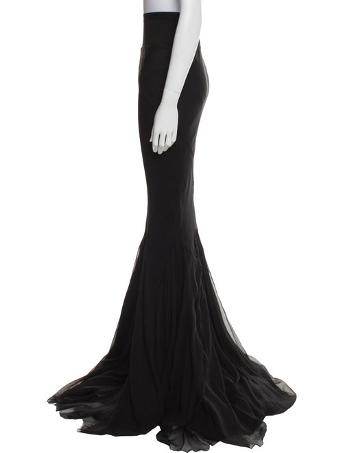 Rick Owens Silk Long Skirt