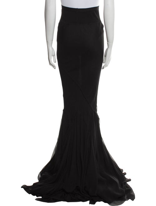 Rick Owens Silk Long Skirt