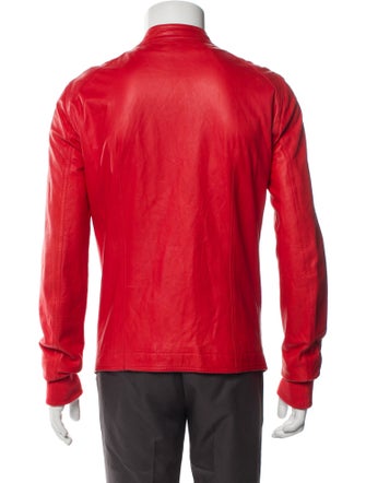 Rick Owens Lamb Leather Moto Jacket