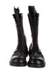 Rick Owens Leather Combat Boots