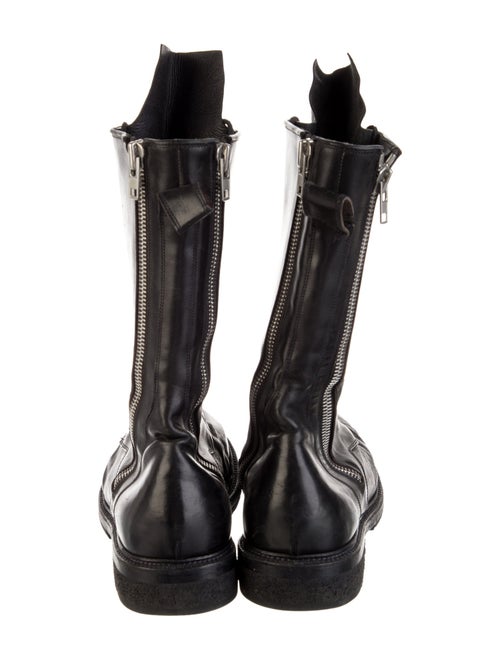 Rick Owens Leather Combat Boots