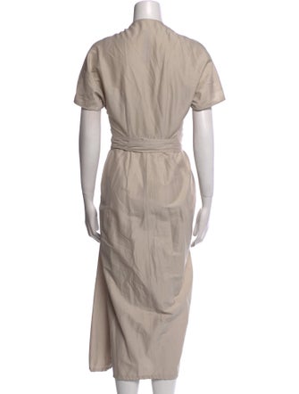 Rick Owens V-Neck Midi Length Dress