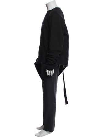 Rick Owens Drkshdw Mock Neck Long Sleeve Pullover