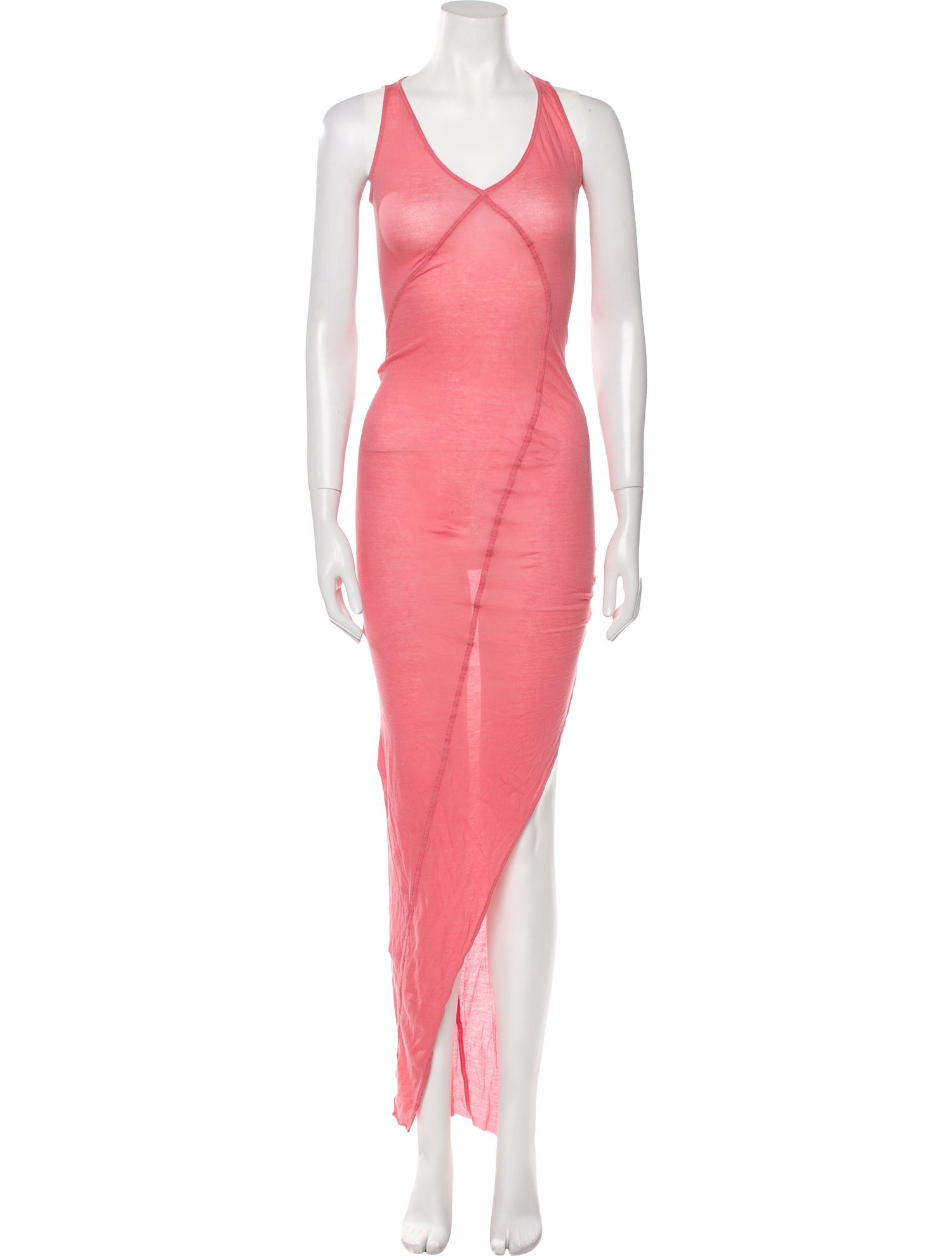 Rick Owens V-Neck Long Dress