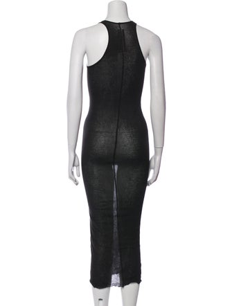 Rick Owens Square Neckline Long Dress