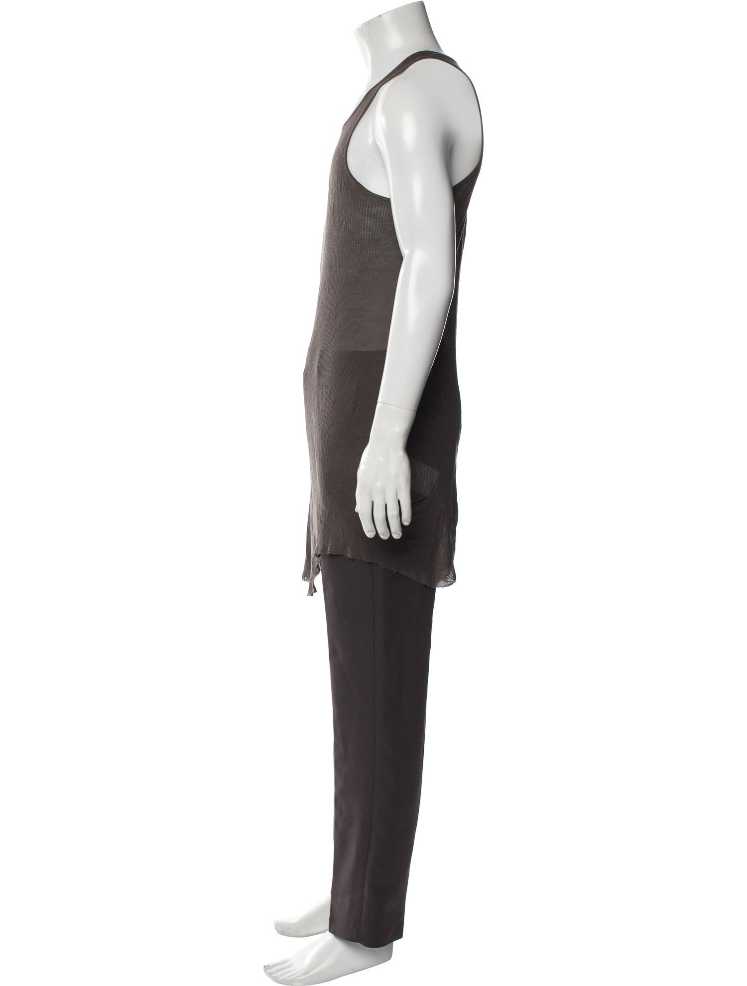 Rick Owens Scoop Neck Sleeveless Tank