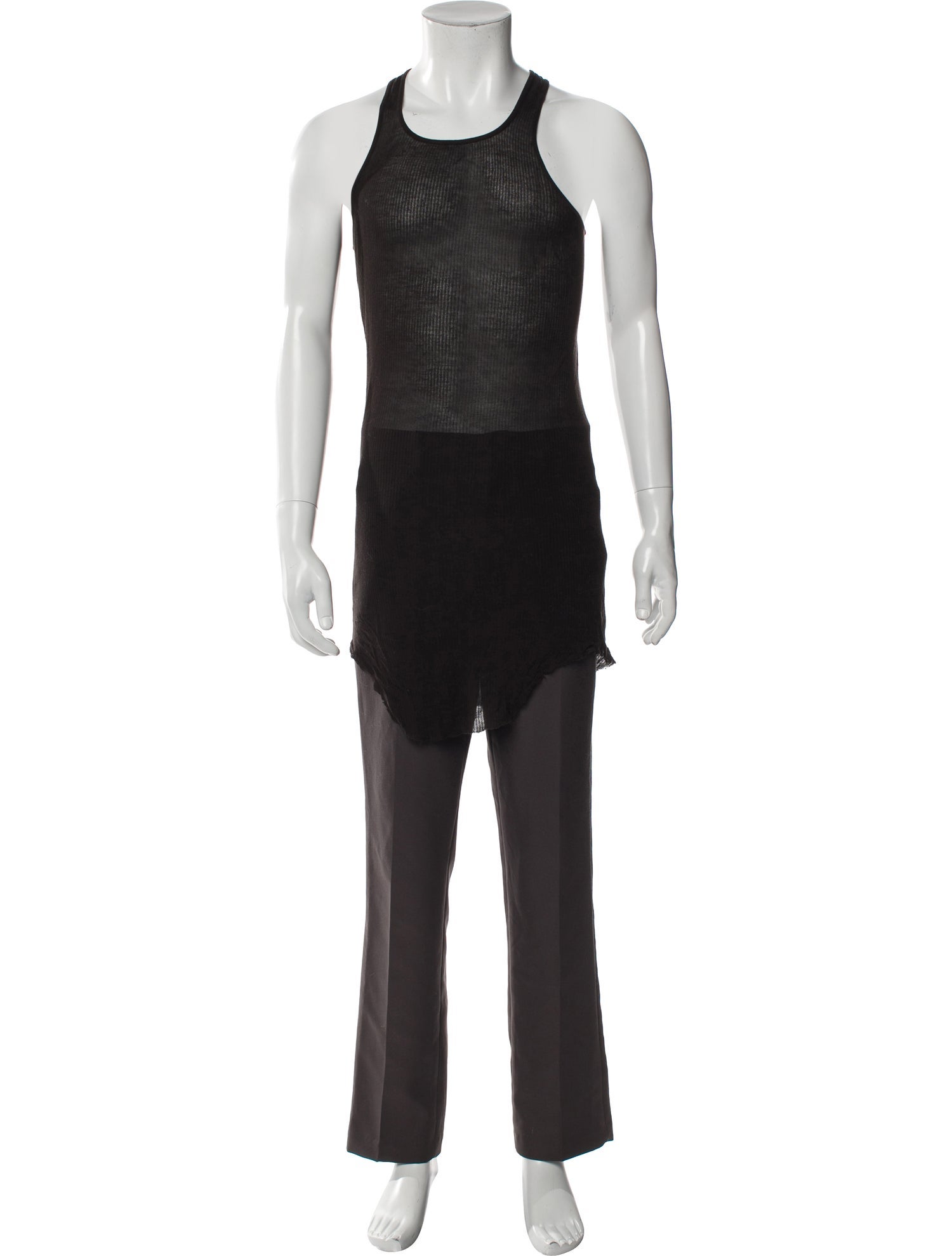 Rick Owens Scoop Neck Sleeveless T-Shirt