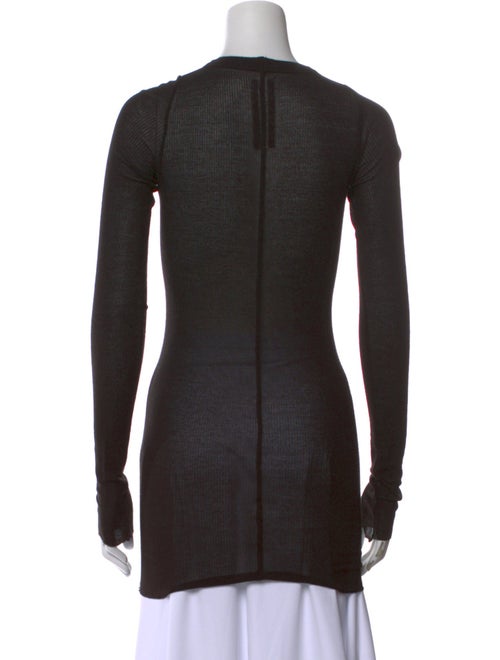 Rick Owens Crew Neck Long Sleeve T-Shirt