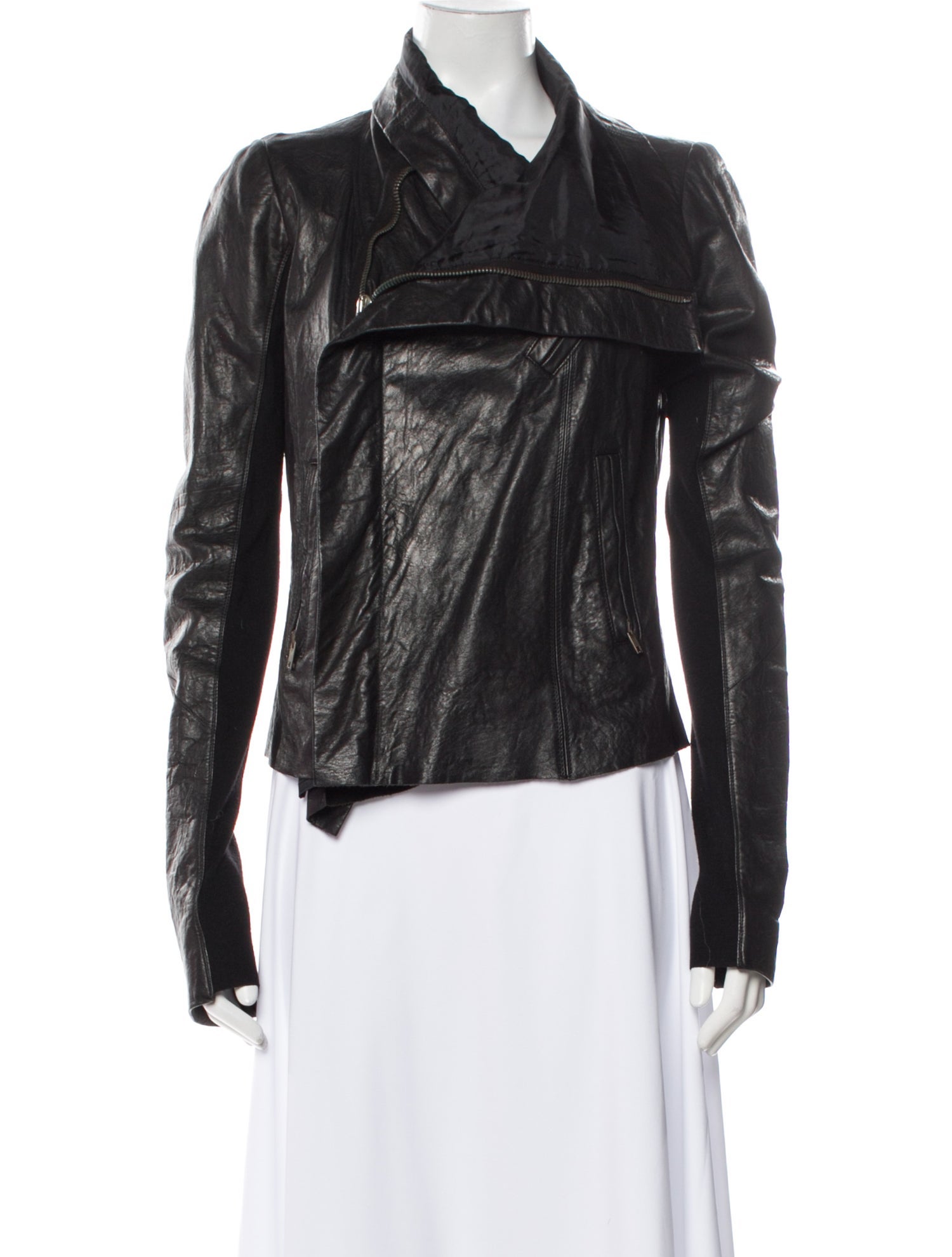 Rick Owens Lamb Leather Biker Jacket